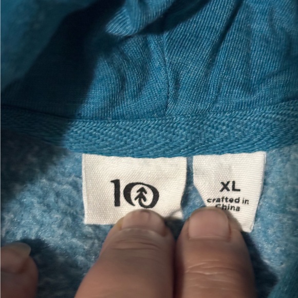 tentree Men's Blue Hoodie xl with logo #casual - Picture 10 of 11